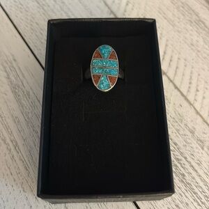 Sterling Silver Vintage Native  (unmarked) ring size 5.5